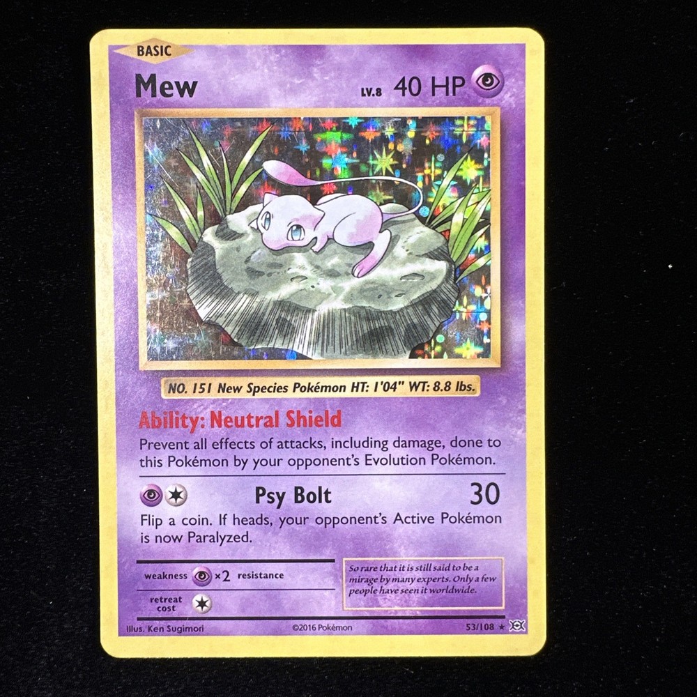 Mew 53/108 Evolutions Holo
