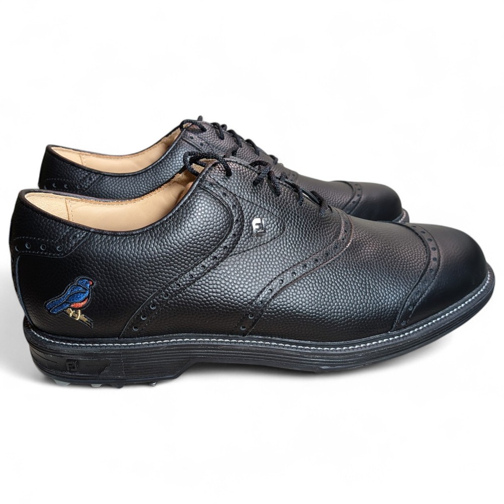 FootJoy MyJoys Premiere Series Traditions Golf Shoes Black Pebble Leather 11 M