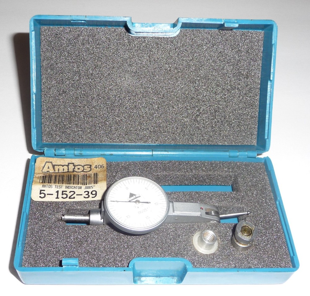AMTOS Dial Test Indicator Measuring Instrument With Case, Jeweled .0005