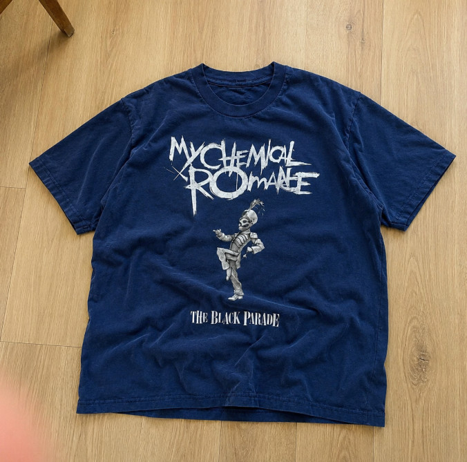 My Chemical Romance Blue Black Parade T-Shirt Vintage Style Band Tee