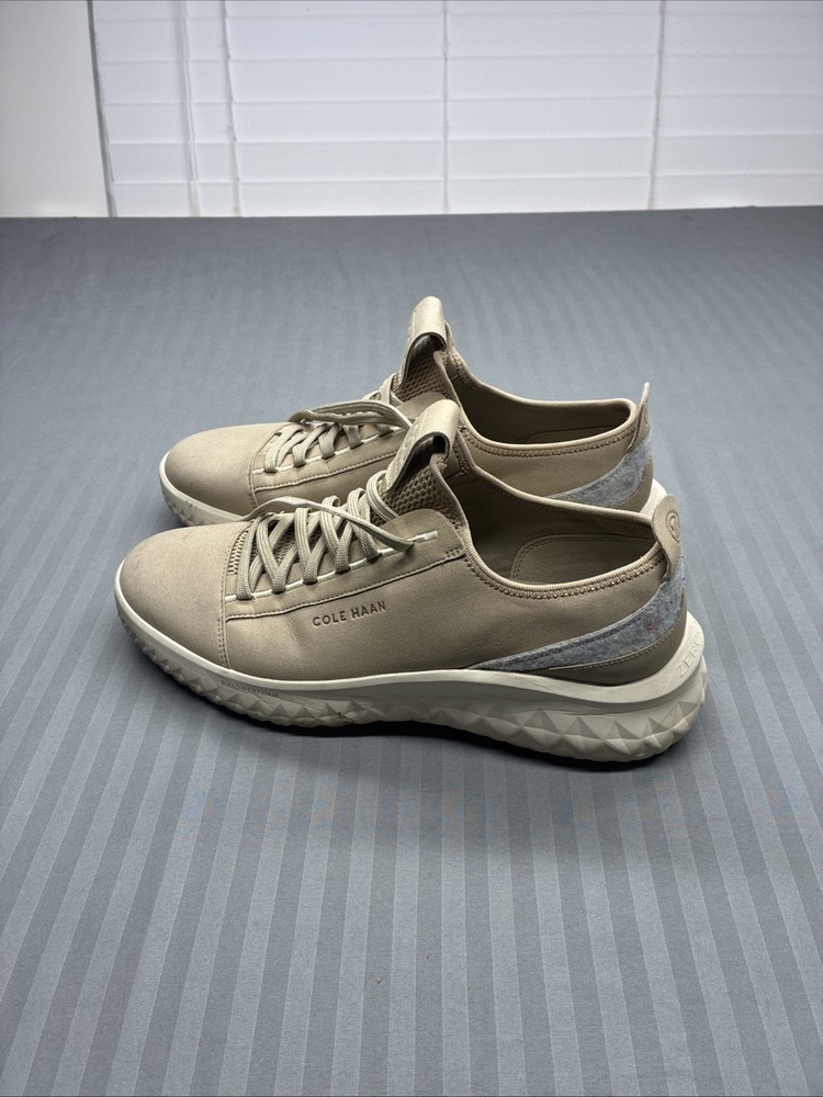 Cole Haan Mens Zerogrand Overtake Runner Shoes Size 11M Beige Tan Flowerfoam Low