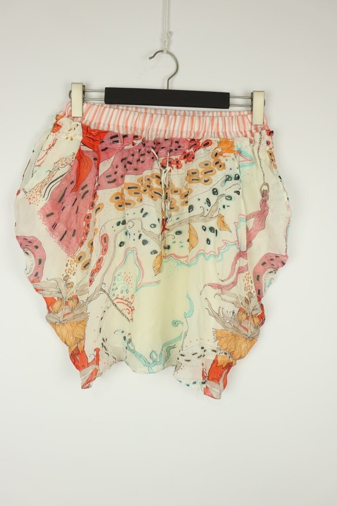 ROBERTO CAVALLI Floral Printed Multicolor Swim Shorts Drawstring Size 40