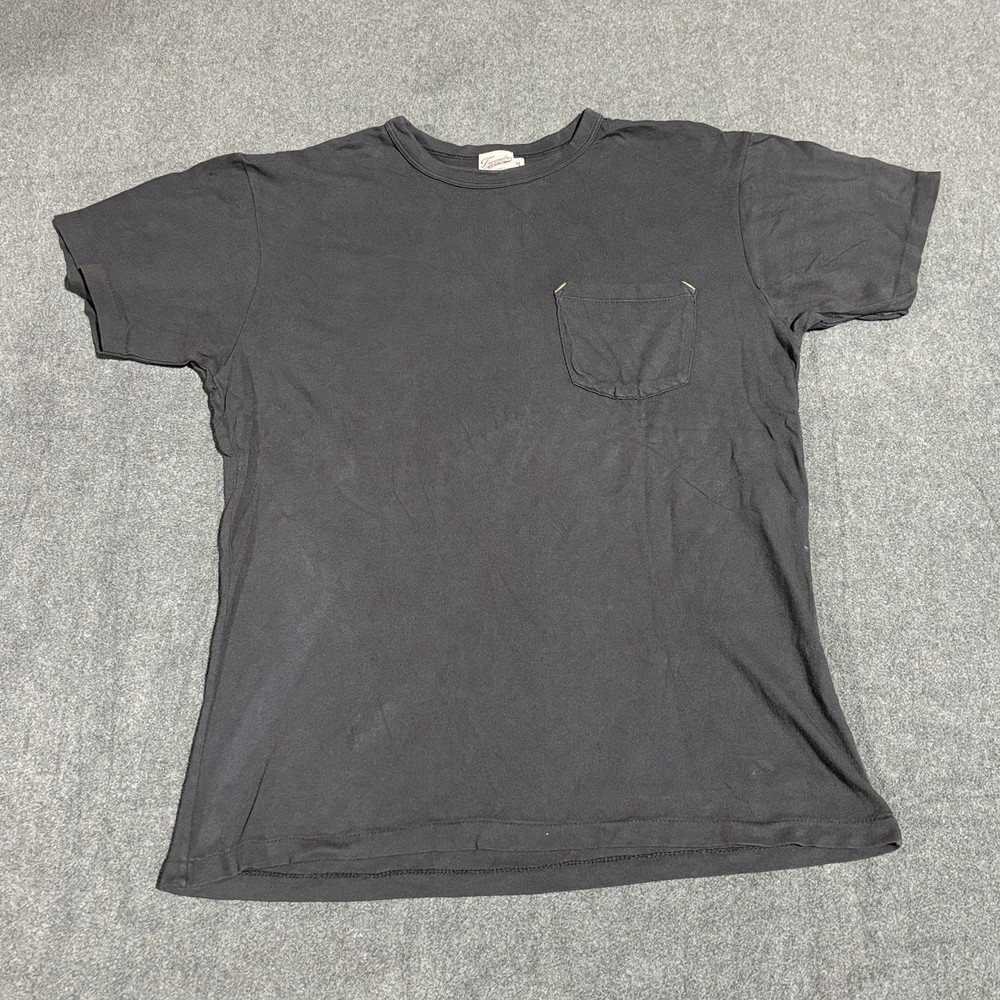 Freenote Cloth Co Pocket T-Shirt Mens Medium Black 100% Cotton Made in USA
