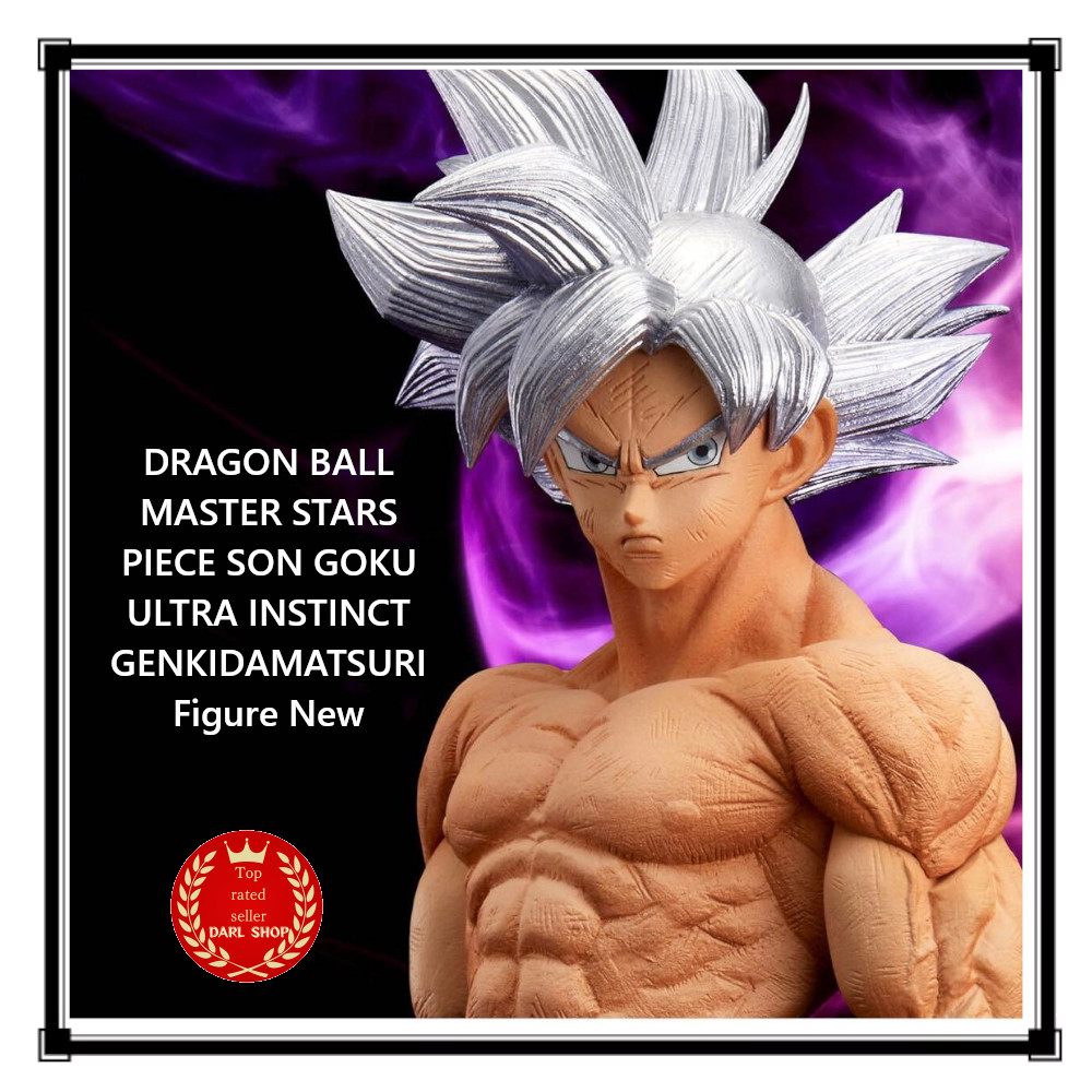 DRAGON BALL MASTER STARS PIECE SON GOKU ULTRA INSTINCT GENKIDAMATSURI Figure New