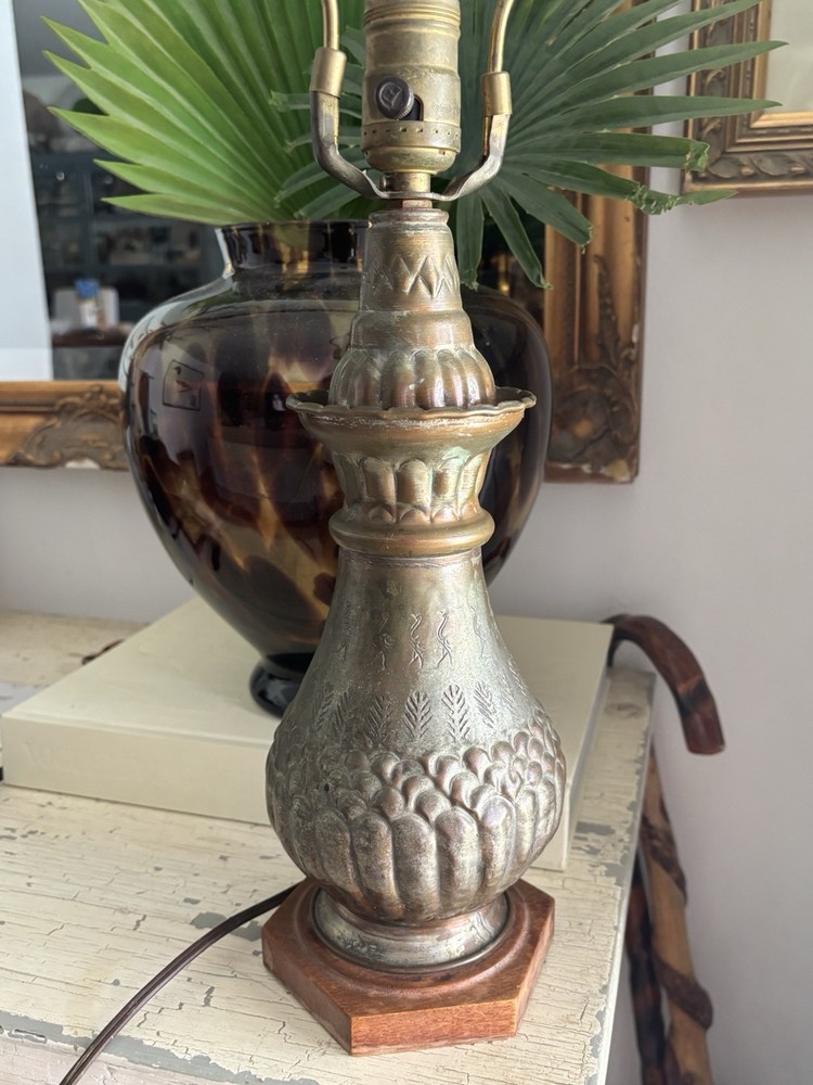 Antique Copper Table Lamp