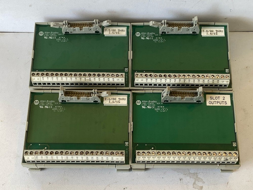 Lot Of 4 ALLEN BRADLEY 1492-IFM20F /B INTERFACE MODULE