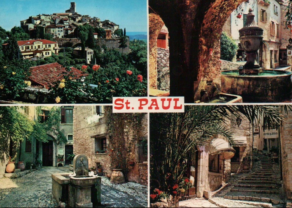 Saint Paul Cote D'Azur French Riviera, France Europe --- Continental Postcard