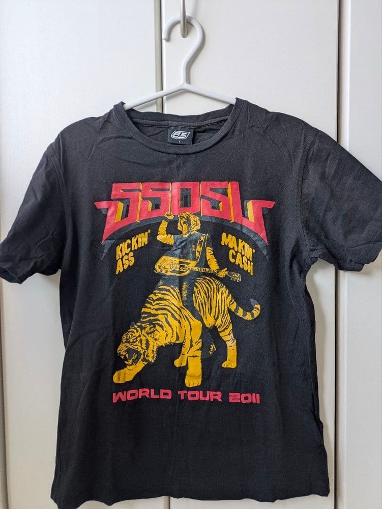 55DSL World Tour 2011 T-Shirt L Black Graphic Design