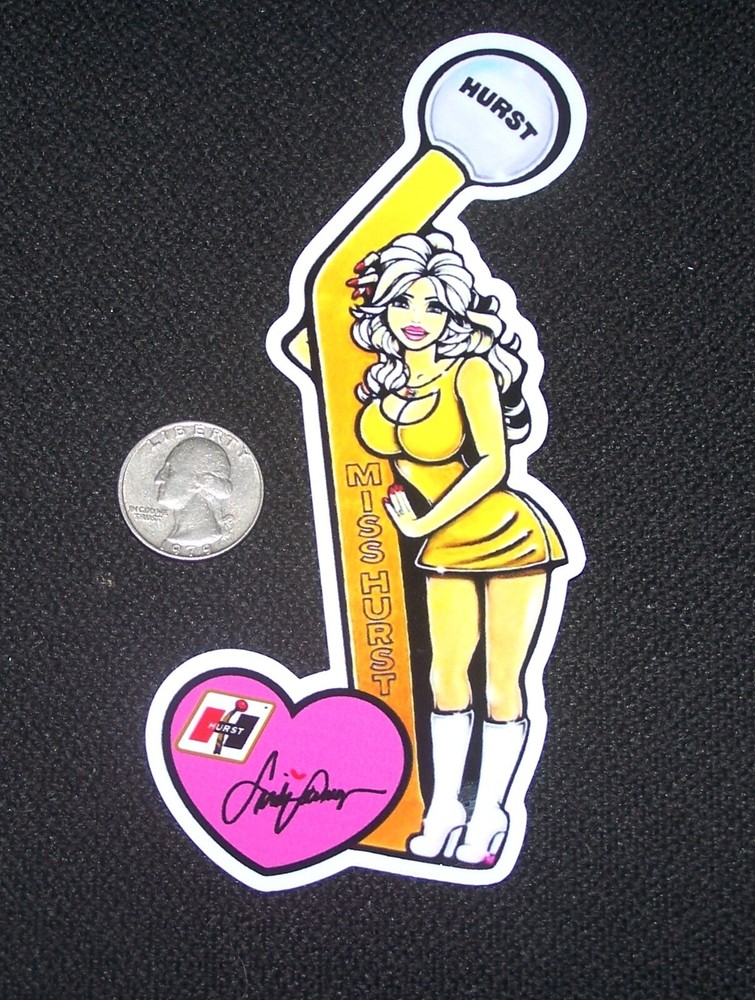 Linda Vaughn Miss Hurst Sticker NHRA NASCAR Hot Rod Drag Racing