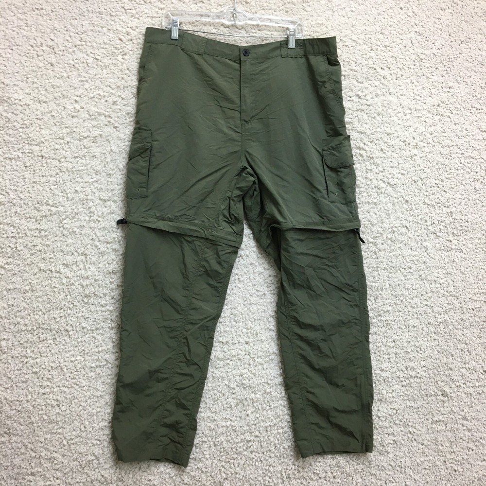 Magellan Convertible Pants Extra Large Adult Green Fish Gear Cargo Outdoor Mens