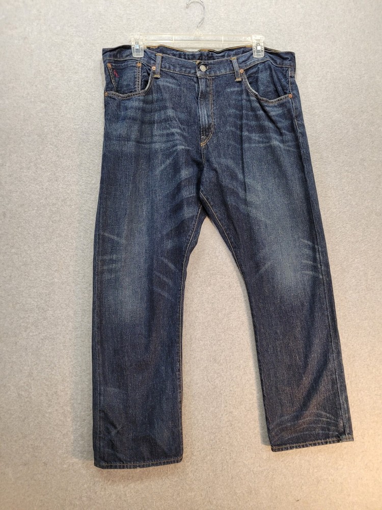 Polo Ralph Lauren Jeans Mens 40x30 Medium Blue Denim Hampton Straight Mid Rise