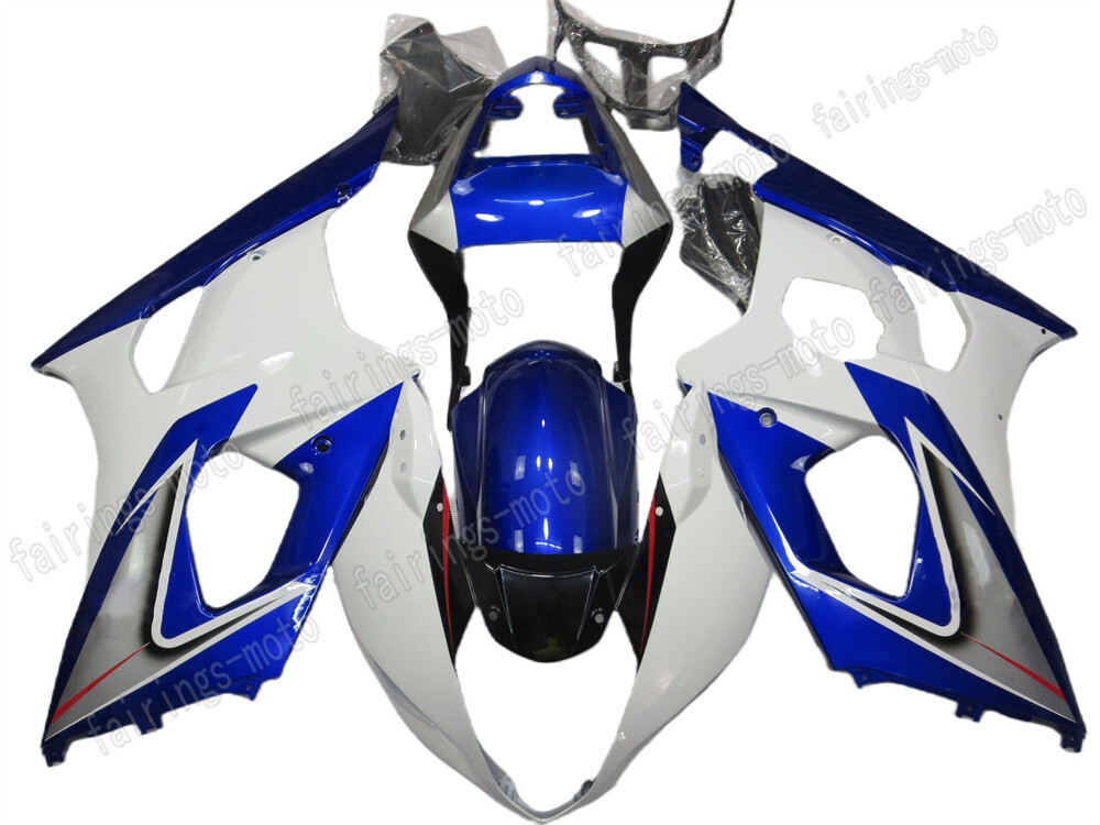 2003-2004 GSXR 1000 K3 ABS Fairing Set Blue White Injection Plastics