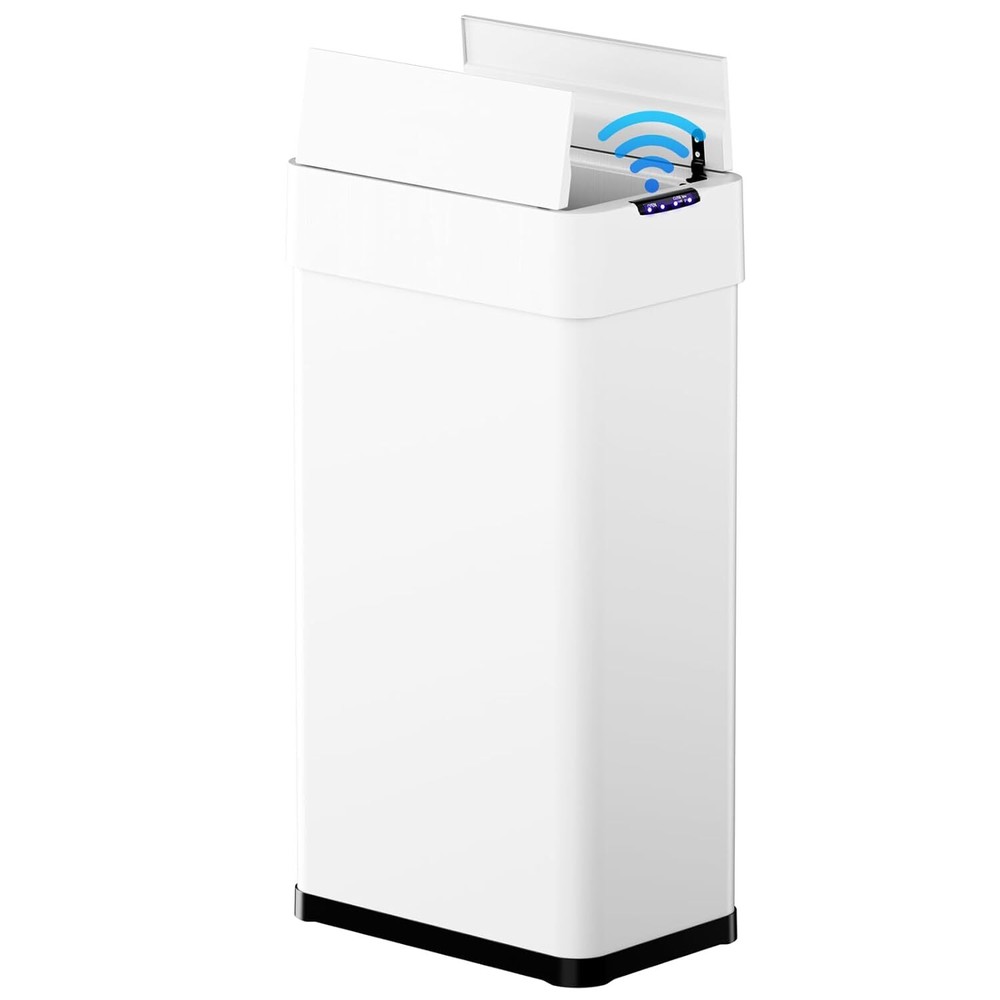 13.2 Gal Motion Sensor Kitchen Trash Can Stainless Steel Recycling Garbage Bin
