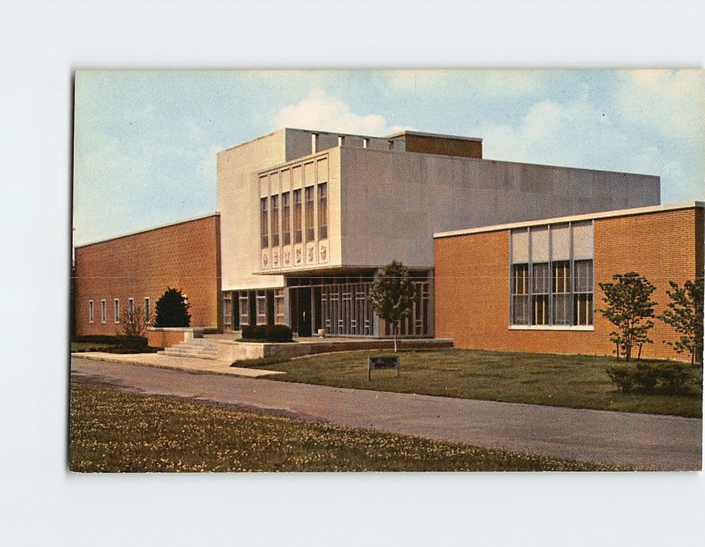 Postcard Phillips Memorial Library Bethany College West Virginia USA