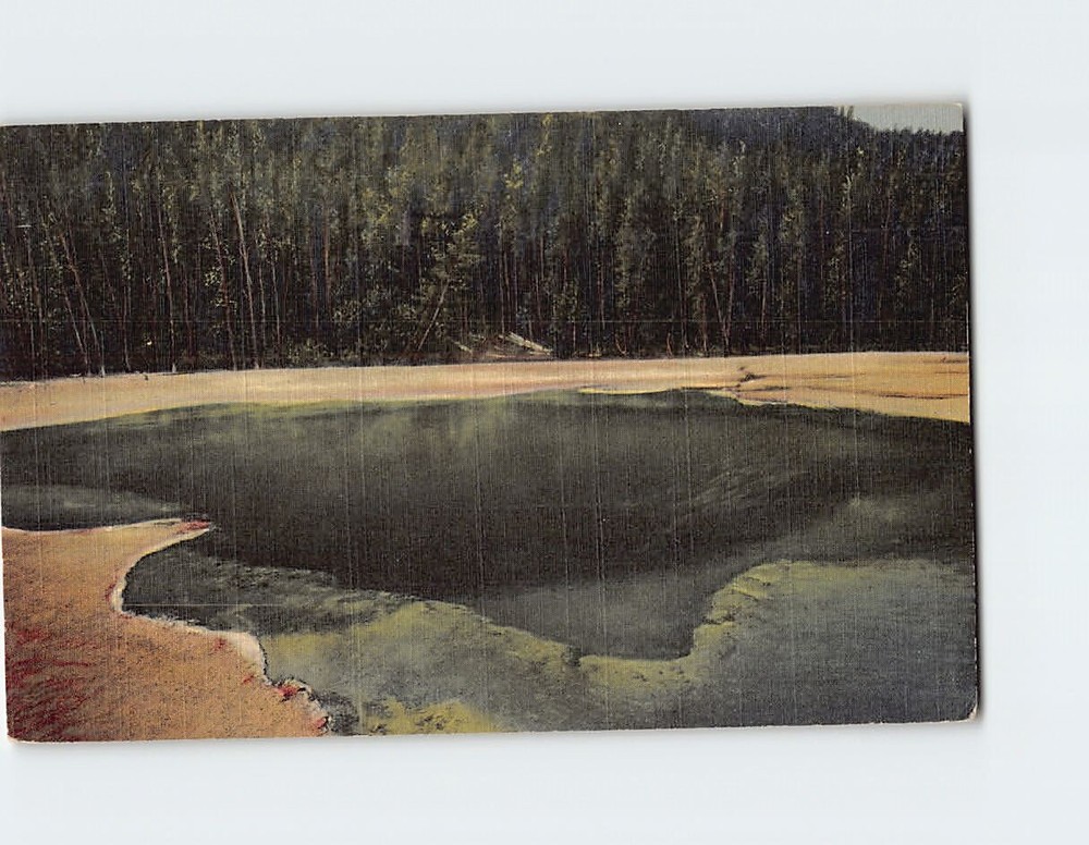 Postcard Emerald Pool Black Sand basin Yellowstone National Park Wyoming USA