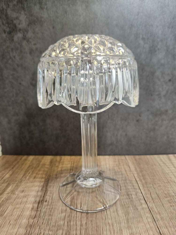 Retro Shannon Candle Lamp By Godinger 24% Lead Crystal # 15545