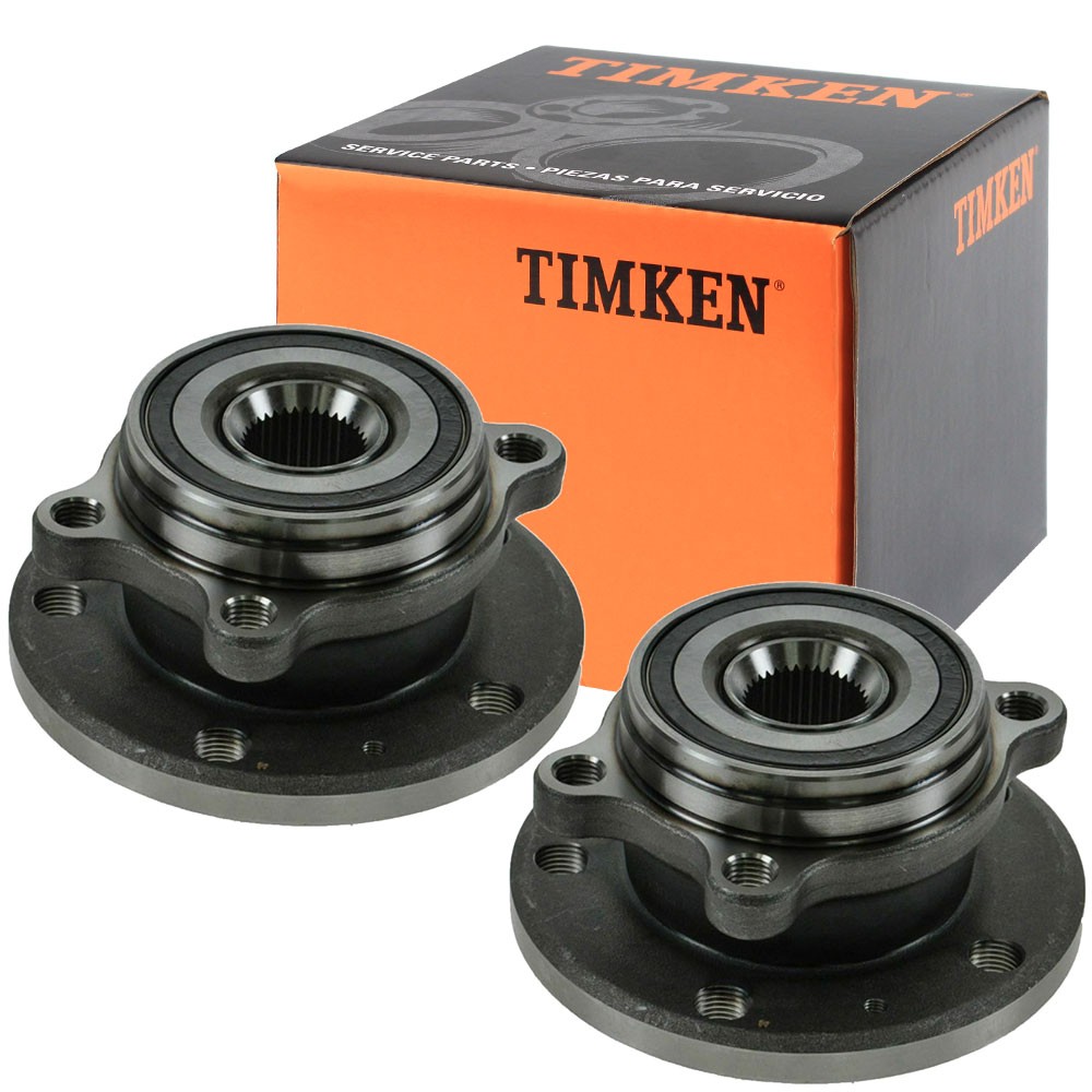 TIMKEN Front Wheel Bearings Hub Set For VW Jetta 2008-2015 Passat City Tiguan