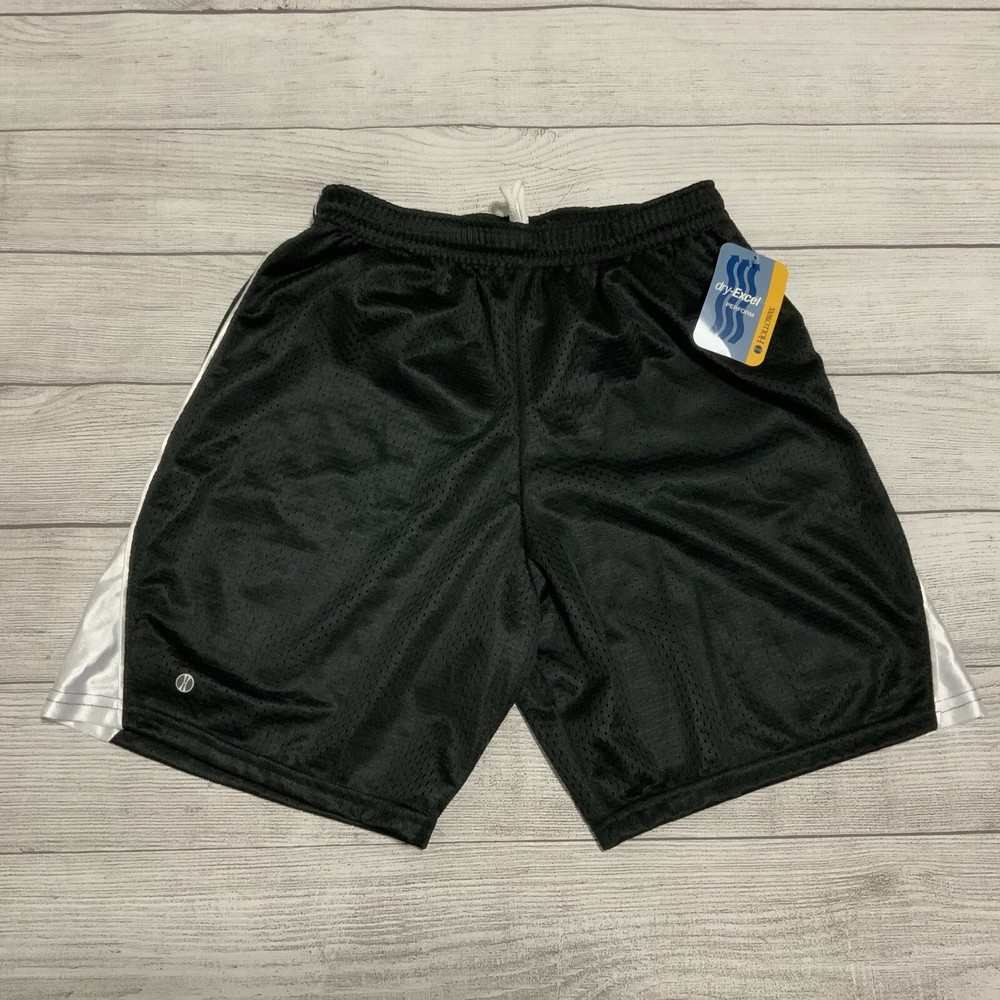 Holloway Women's Black/White Logo Lined Athletic Running Shorts Size Small