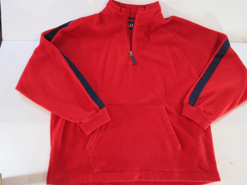 GAP Sweater Adult Extra Large Red Pullover Fleece Casual Vintage Sweatshirt Mens