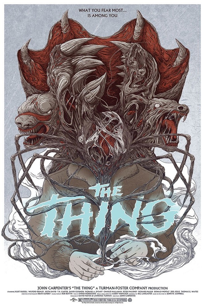 The Thing by Randy Ortiz xx/325 Screen Print Movie Art Poster Mondo