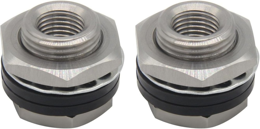 Fitvell Stainless Steel Bulkhead Fitting 1/4 NPT Female Bulked Coupler Thru-