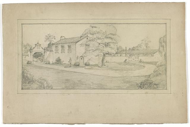 Photo:Montecito California E J Miley Gate Lodge ca 1920