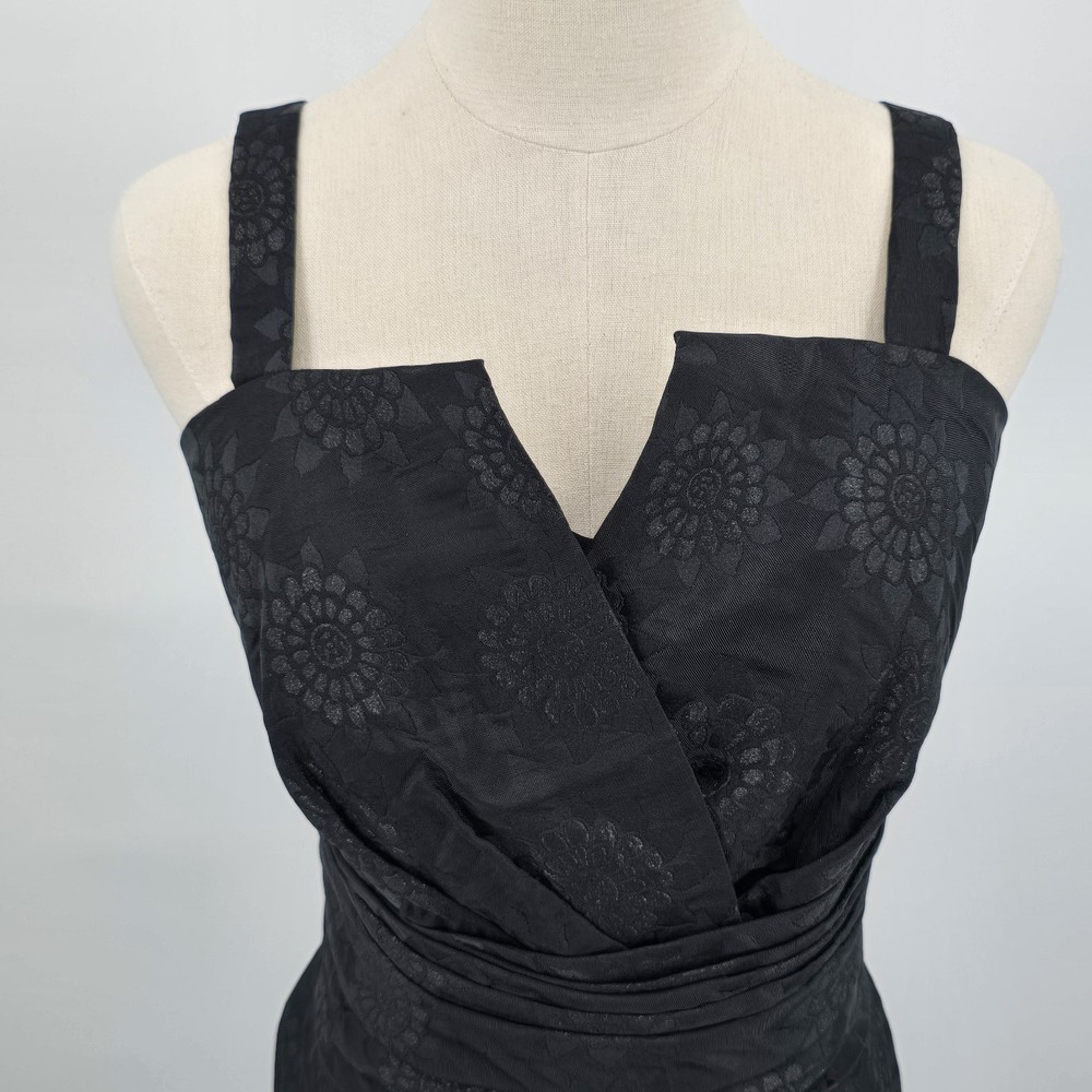 Vera Wang Lavender Label Broque Dress Women's 8 - 10 Black Silk Lining