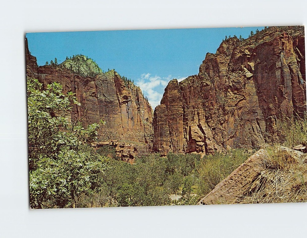 Postcard Temple Of Sinawava Zion National Park Springdale Utah USA