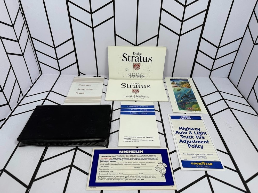 1996 Stratus Dodge Factory Owner's Manual Authentic Original Sedan OEM