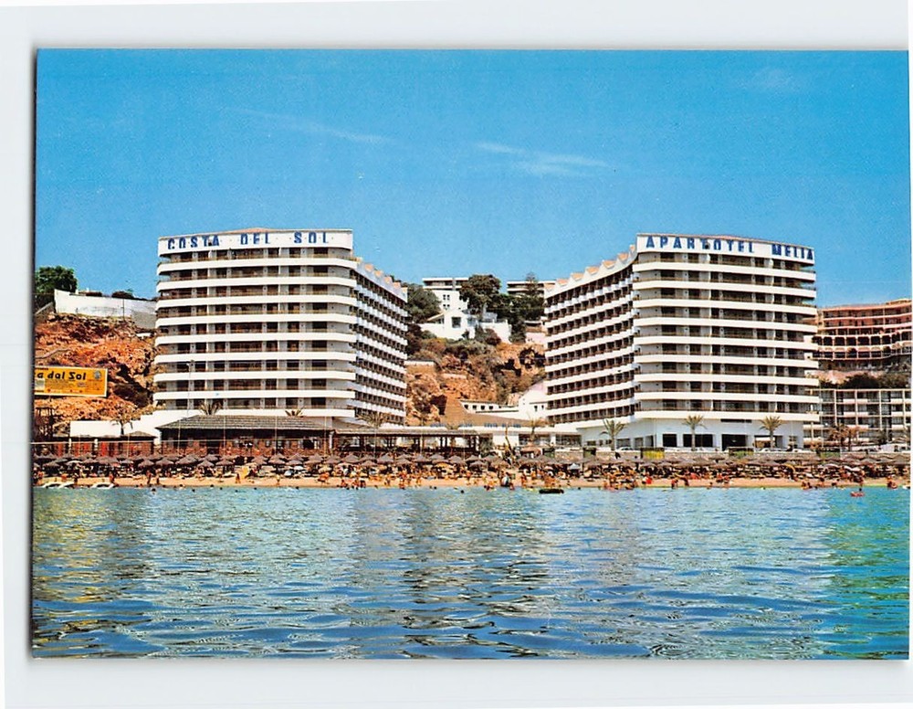Postcard Bajondillo Beach Torremolinos Spain