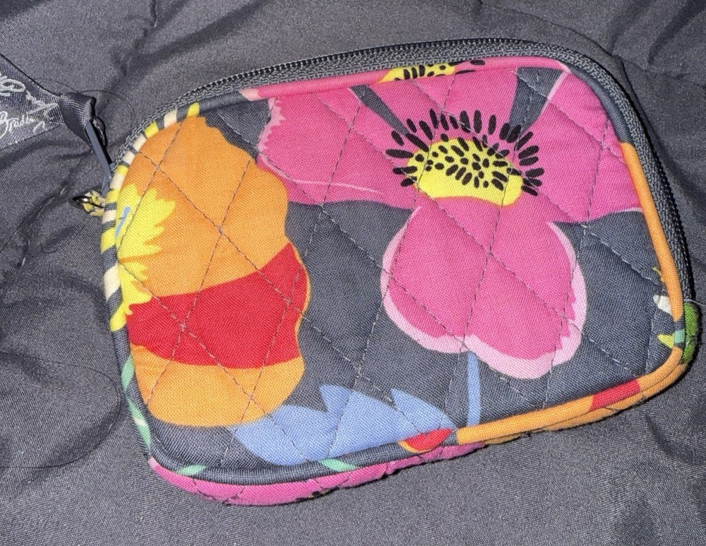 Vera Bradley RFID Riley Compact Wallet Jazzy Blooms Pattern