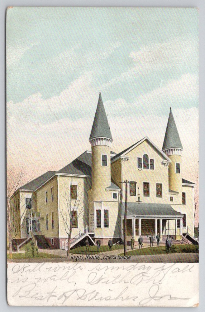Togus, Maine Opera House 1909 Postcard - Hugh C. Leighton Co.