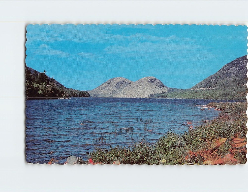 Postcard Jordon Pond And The Bubbles Acadia National Park Maine USA