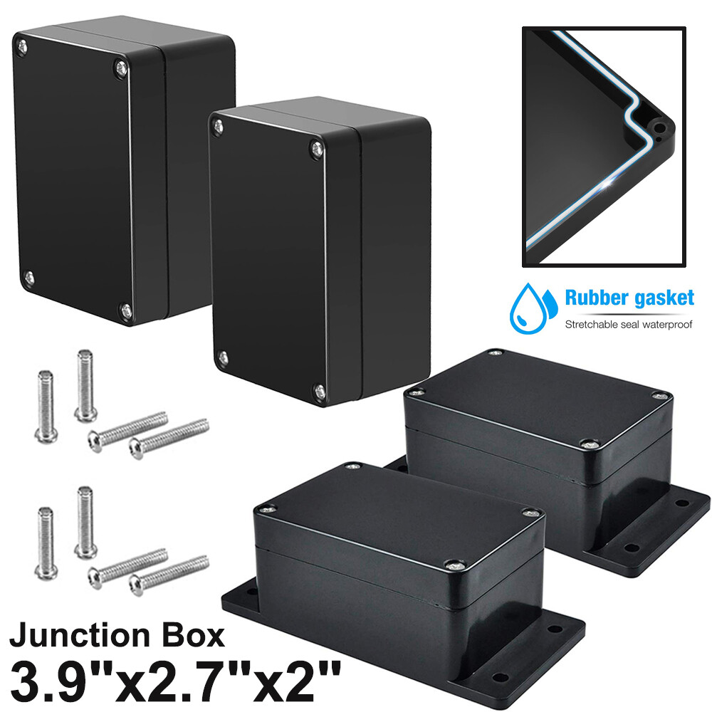 Waterproof Plastic Enclosure Electrical Junction Project ABS Case Weatherproof-image