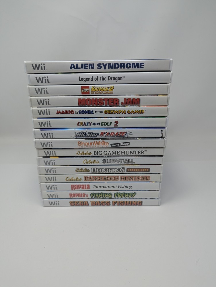 Nintendo Wii Video Games, Lot of 15