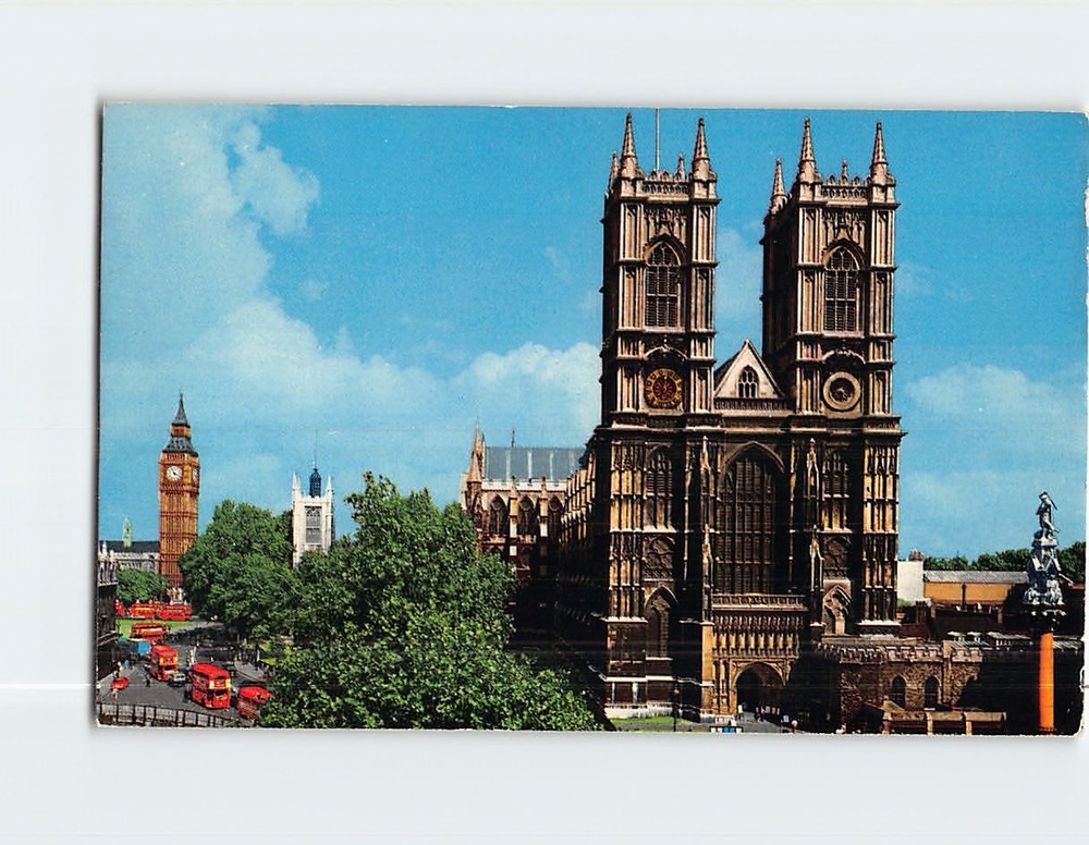Postcard Westminster Abbey London England