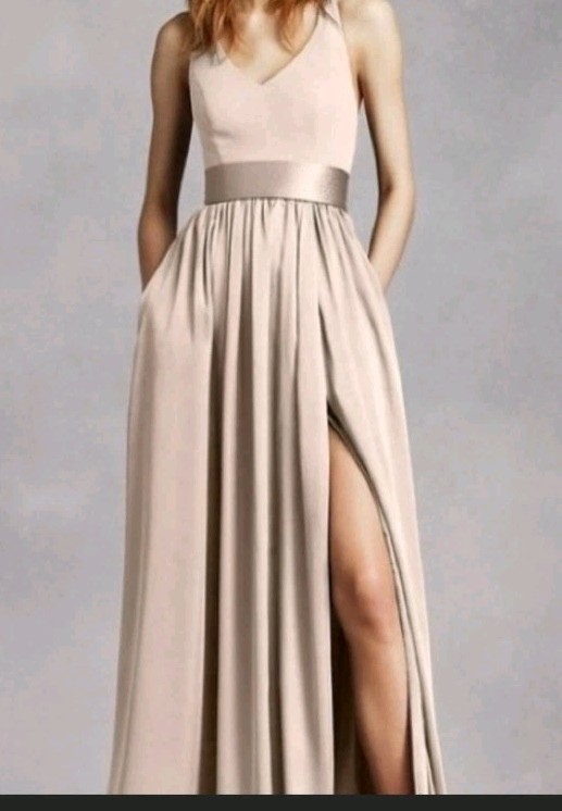 White by Vera Wang NWT discontinued  V Neck Halter Gown Dress Prom Wedding 4