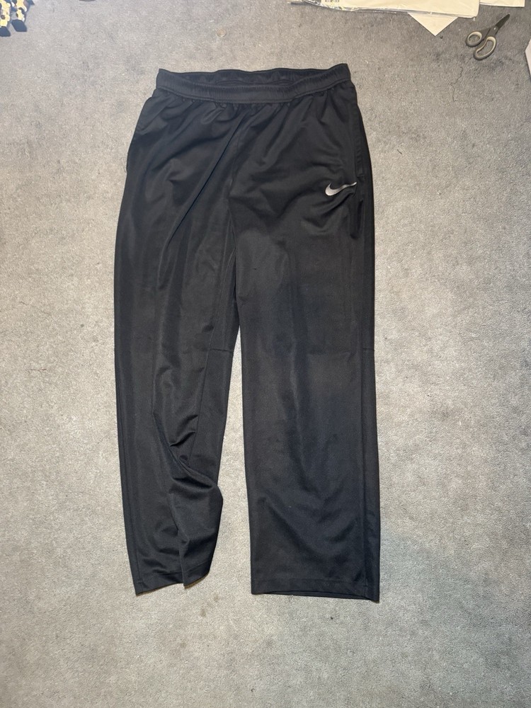 Nike Dri Fit Athletic Pants Mens XXL Black Training Jogger Sweatpants