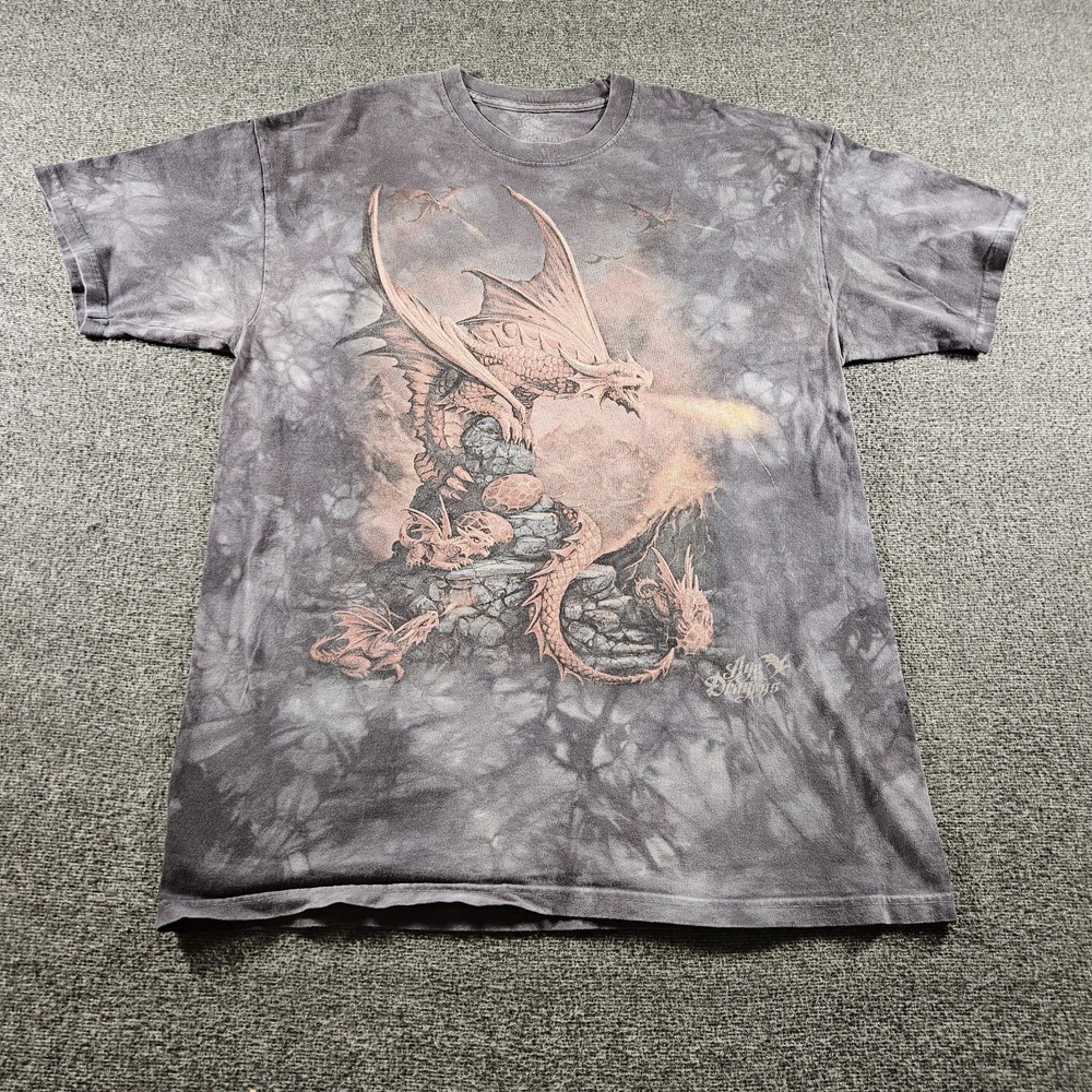 The Mountain Age of Dragons T-Shirt Men's Large Short Sleeve Graphic Tee