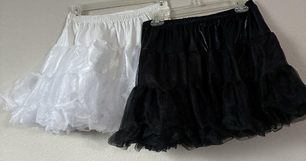 2 Tutu Lot 1 Black & 1 White Women’s Small
