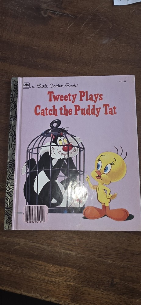 Tweety Plays Catch The Puddy Tat  A Little Golden Book Vintage
