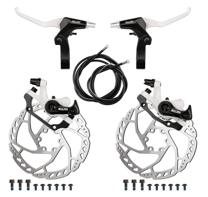 Aluminum Bike Disc Brake Kit with Front Rear Calipers and Brake Lever