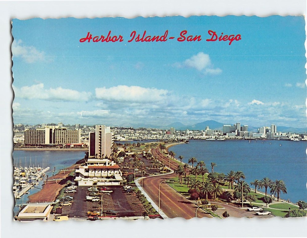 Postcard Harbor Island San Diego California USA