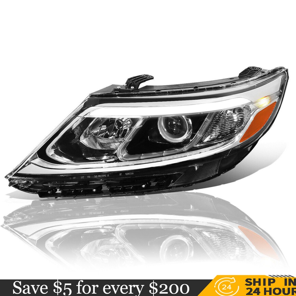 For 2014 2015 Kia Sorento Halogen w/ LED DRL Headlight Assembly Driver Left Side