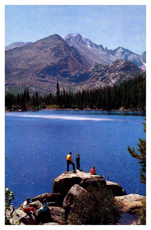 Postcard SCENE Rocky Mountain National Park Colorado CO m/09 AT8780