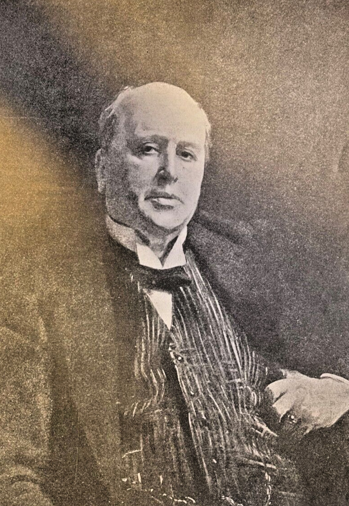 1914 Vintage Magazine Illustration Author Henry James