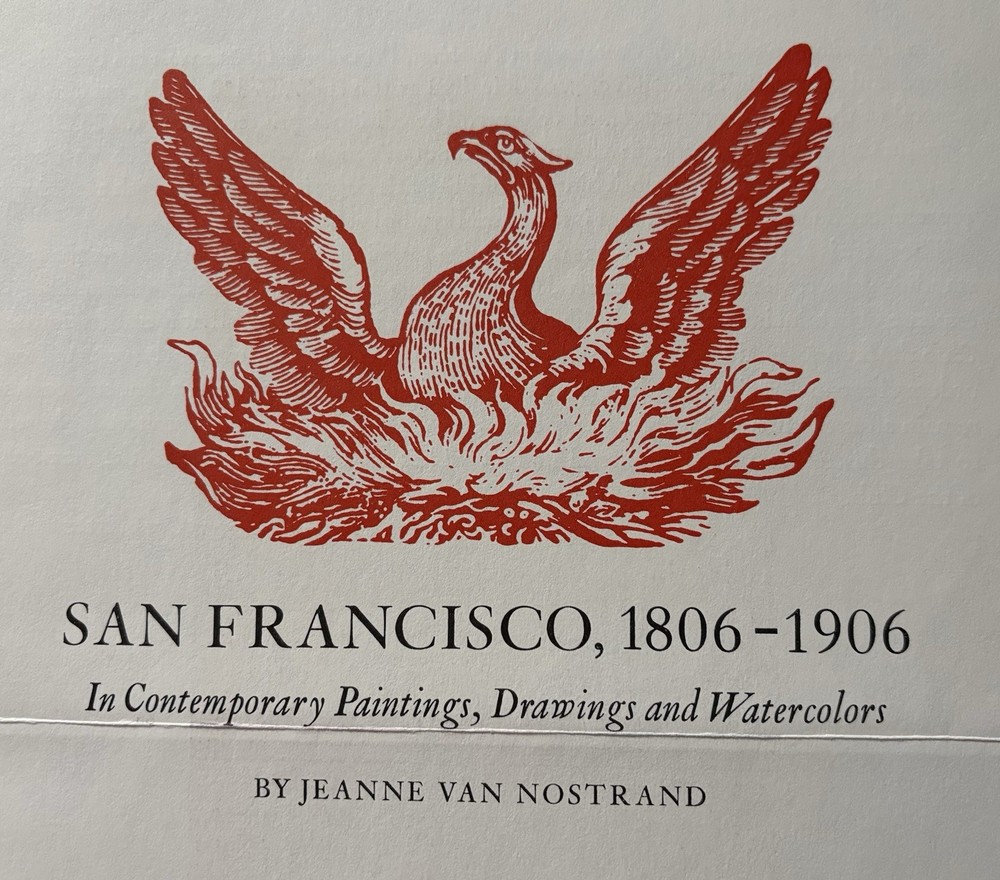 San Francisco 1806-1906 Paintings Book Club of CA Prospectus Broadside 1985
