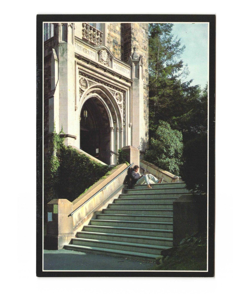 Lehigh University Bethlehem Pennsylvania Linderman Library VTG postcard Unp