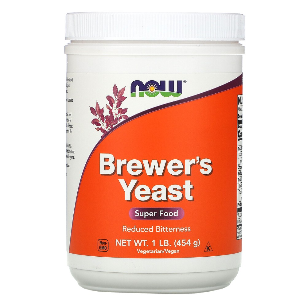 Now Foods Brewer s Yeast Super Food 1 lb 454 g GMP Quality Assured, Kosher,