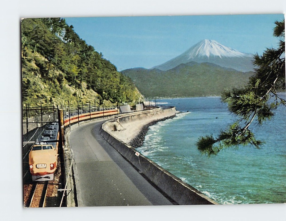 Postcard Mt. Fuji from the Coast of Yui Japan